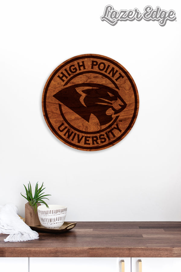 High Point University Wall Hanging Panther Circular