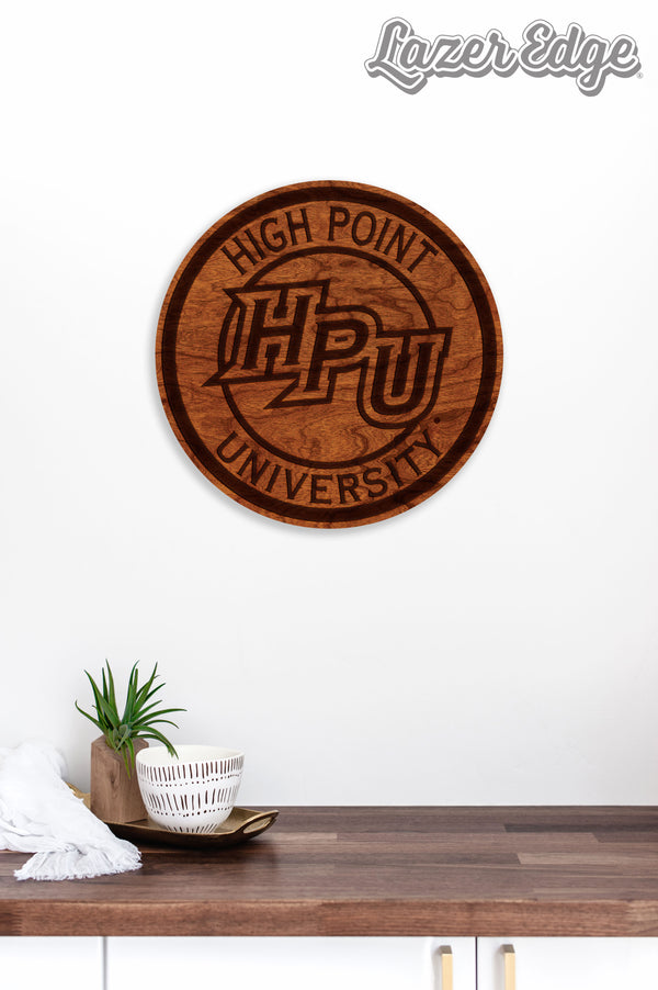 High Point University Wall Hanging HPU Circular