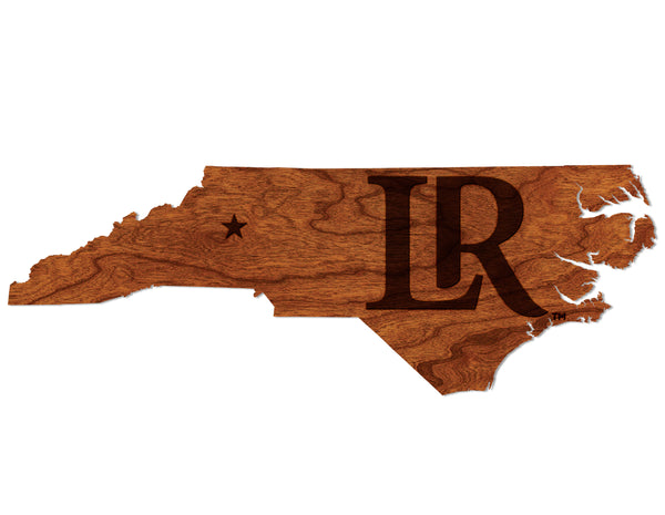 Lenoir Rhyne Wall Hanging LR on State