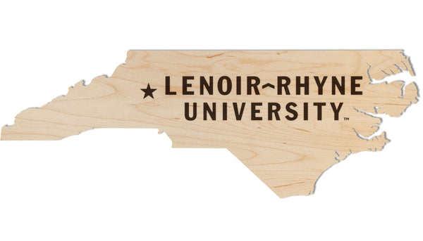 Lenoir Rhyne Wall Hanging Wordmark on State