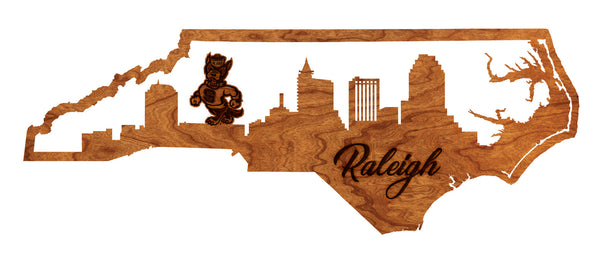 NC State Wall Hanging Raleigh Skyline