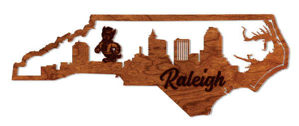 NC State Wall Hanging Raleigh Skyline