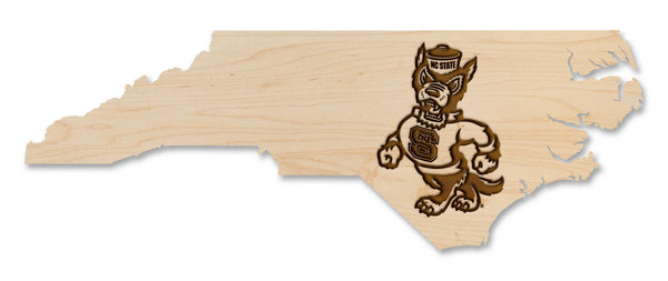 NC State Wall Hanging Sturt Tuffy on State