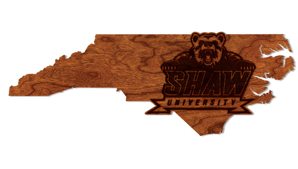 Shaw University Wall Hanging Shaw Logo on Outline Wall Hanging