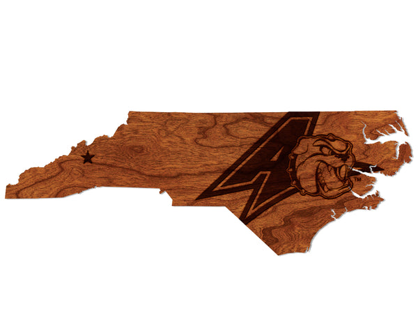 UNC Asheville Wall Hanging Bulldog A on State