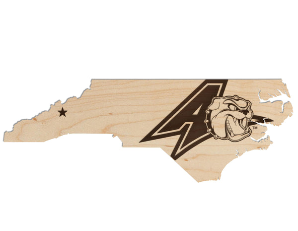 UNC Asheville Wall Hanging Bulldog A on State