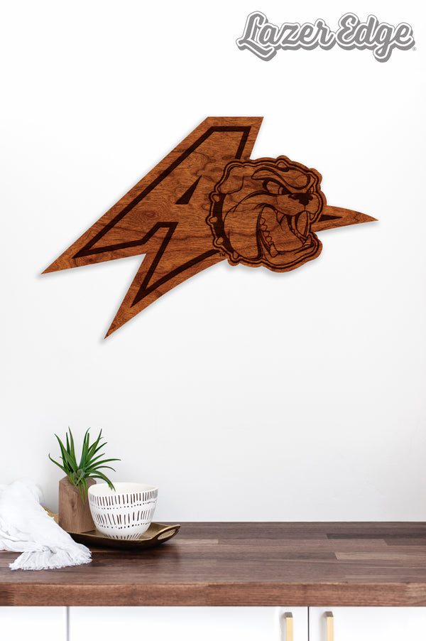 UNC Asheville Wall Hanging Bulldog A Logo