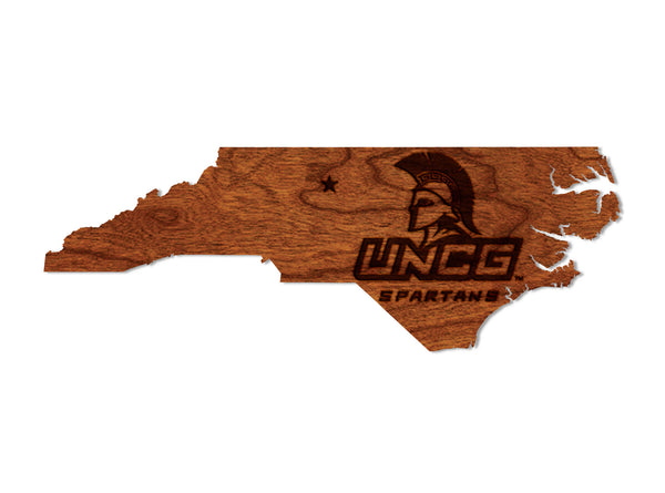 UNC Greensboro Wall Hanging Spartans on State