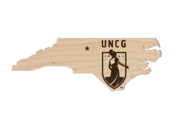 UNC Greensboro Wall Hanging Emblem on State