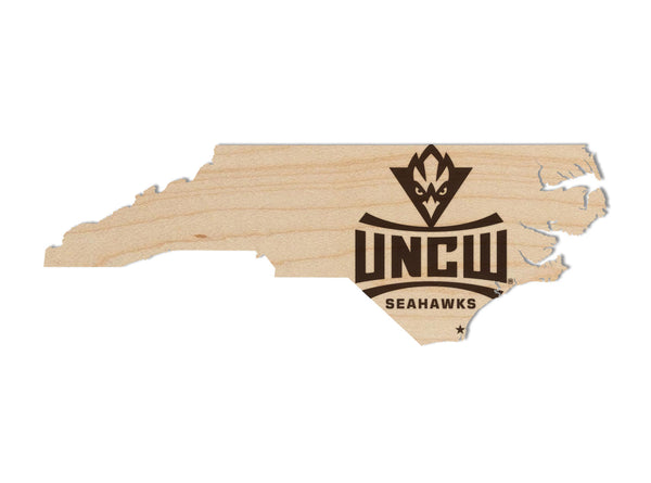 UNC Wilmington Wall Hanging UNCW Logo on State