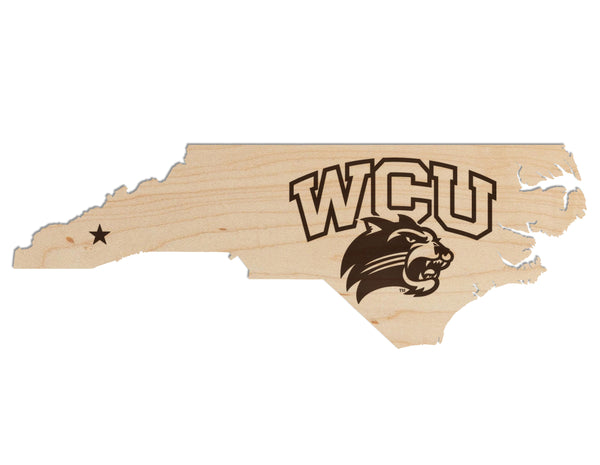 Western Carolina University Wall Hanging WCU Logo on State