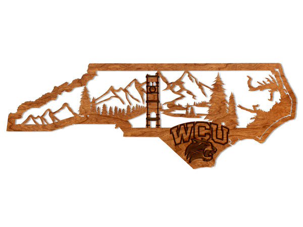 Western Carolina University Wall Hanging Skyline