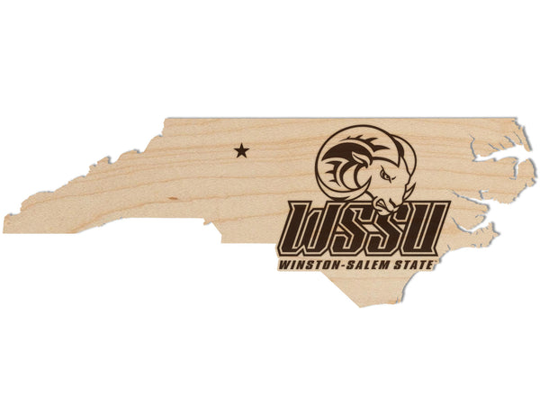 Winston Salem State Wall Hanging WSSU Wordmark on State