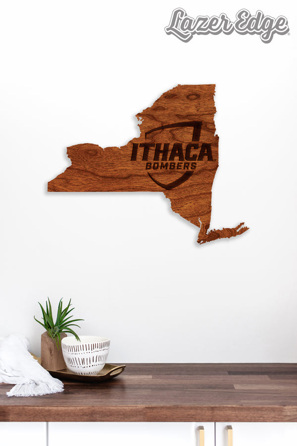 Ithaca College Wall Hanging Shield on State