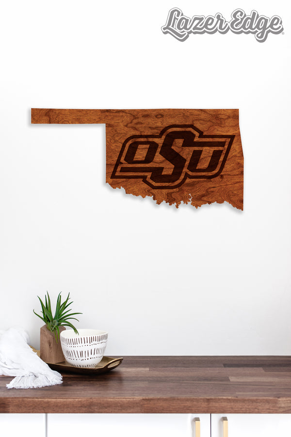 Oklahoma State University Wall Hanging OSU on State