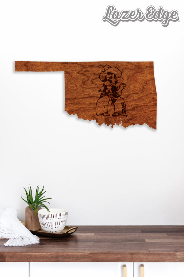 Oklahoma State University Wall Hanging Pistol Pete on State