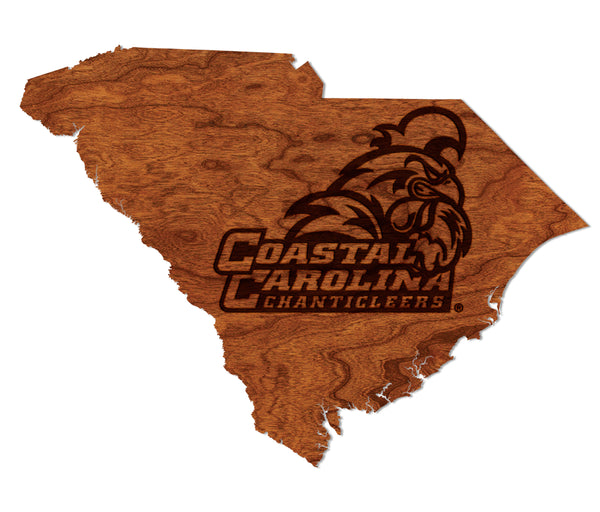 Coastal Carolina Wall Hanging Chanticleer on State