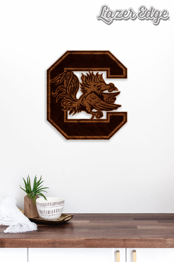 USC South Carolina Wall Hanging Gamecock C