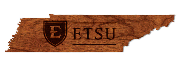 East Tennessee State University Wall Hanging ETSU on State