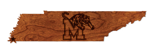 Memphis, Univerisity of Wall Hanging Block M on State