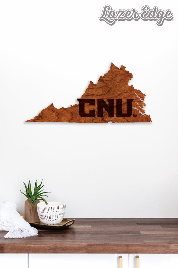 Christopher Newport University Wall Hanging Christopher Newport CNU Letters on Outline