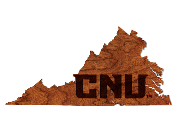 Christopher Newport University Wall Hanging Christopher Newport CNU Letters on Outline