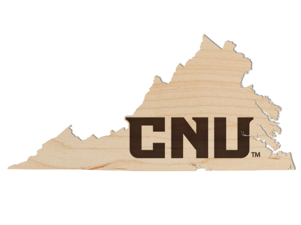 Christopher Newport University Wall Hanging Christopher Newport CNU Letters on Outline