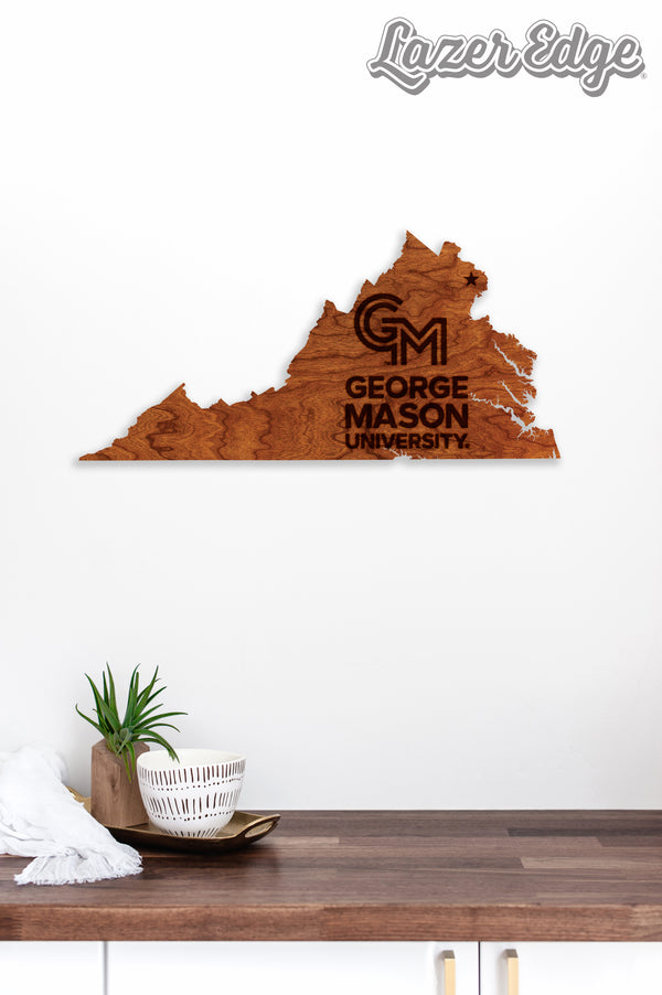 George Mason University Wall Hanging George Mason University Primary Mark on State