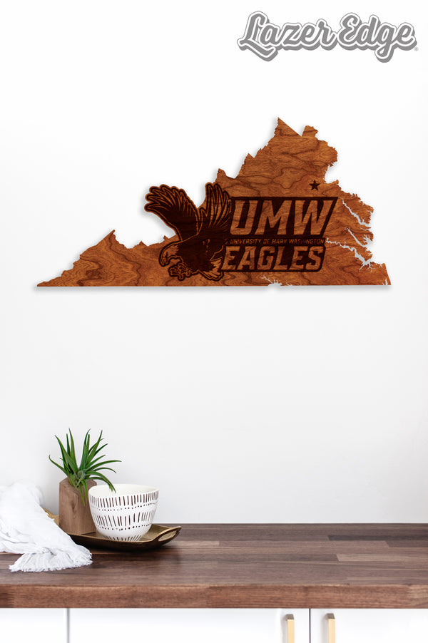 University of Mary Washington Wall Hanging University of Mary Washington Logo on State