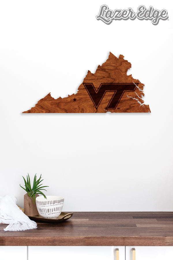 Virginia Tech Wall Hanging VT on State