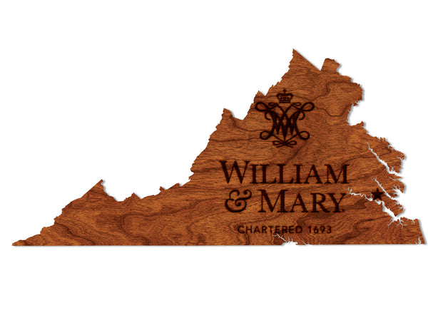 College of William and Mary Wall Hanging William and Mary Institution Mark on State