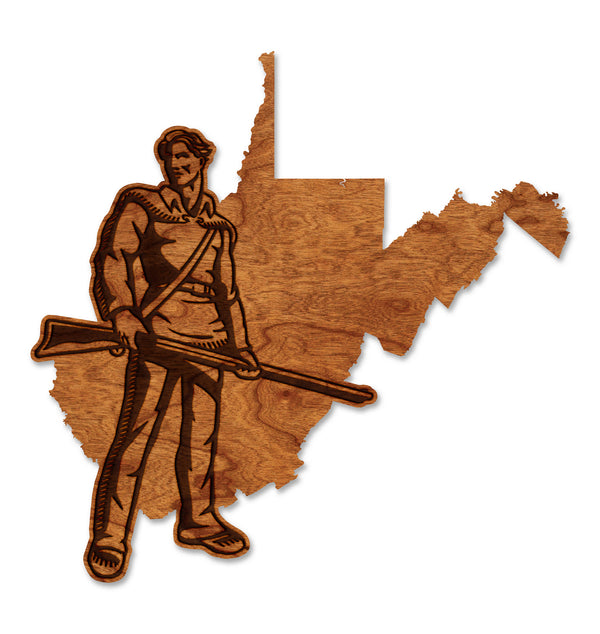 West Virginia Wall Hanging Mountaineer on State