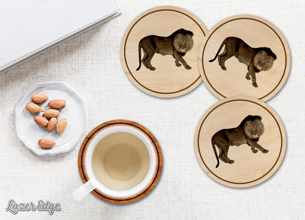 African Animals Coaster Lion