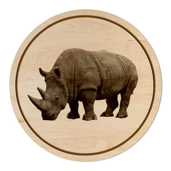 African Animals Coaster Rhino