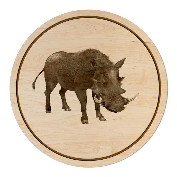 African Animals Coaster Warthog