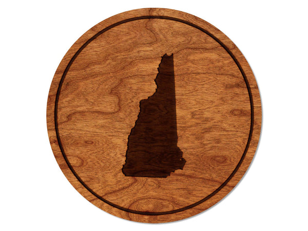 State Silhouette Coaster New Hampshire