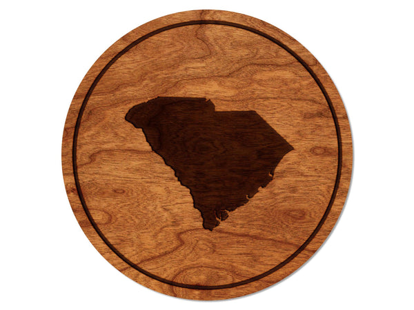 State Silhouette Coaster South Carolina