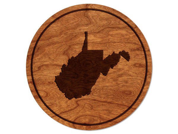 State Silhouette Coaster West Virginia