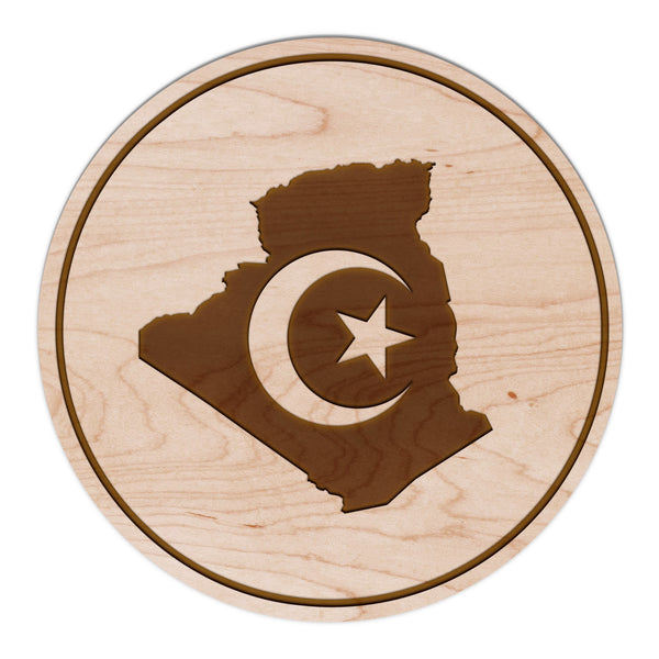 State Flag Coaster Algeria