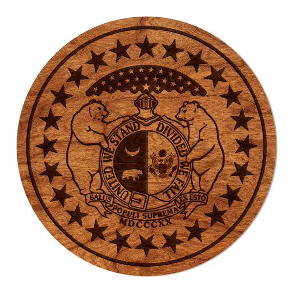 State Flag Coaster Missouri