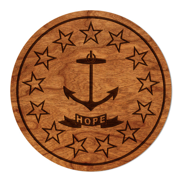 State Flag Coaster Rhode Island