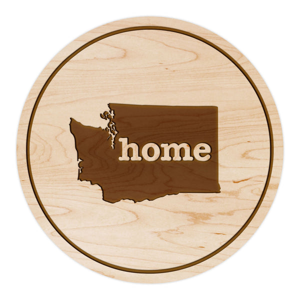 State Map Coaster Washington