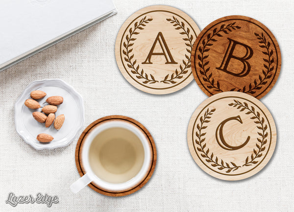 Letter Monogram Coaster N