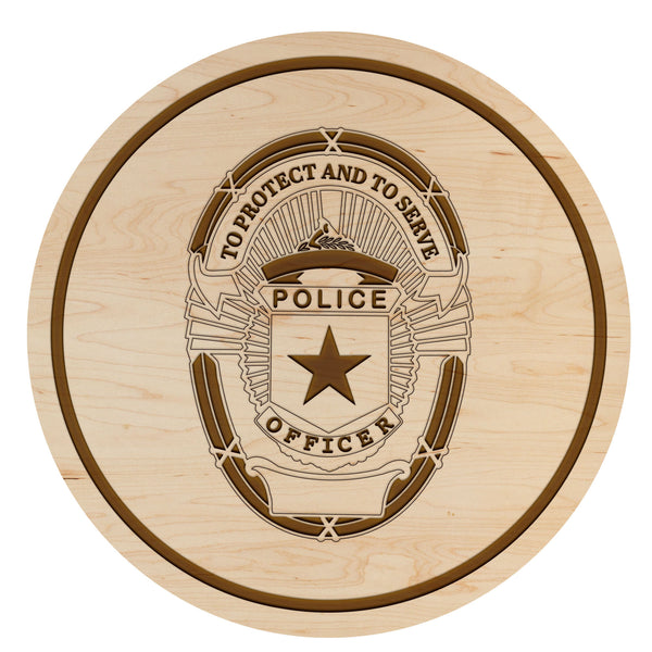 Police Coaster Police Badge