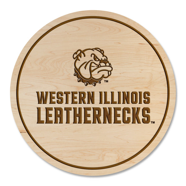 Western Illinois University Coaster Bulldog with Name