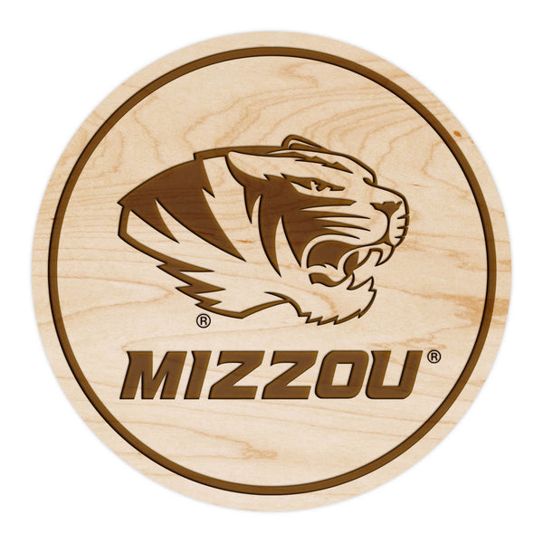 Missouri, University of Coaster Tiger Head