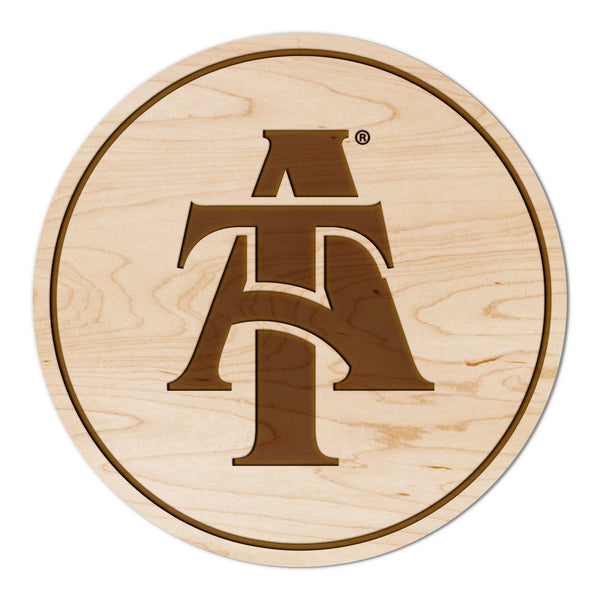 NC A&T Coaster Interlocked Letters