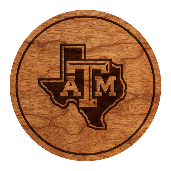 Texas A&M Coaster Block TAM on State