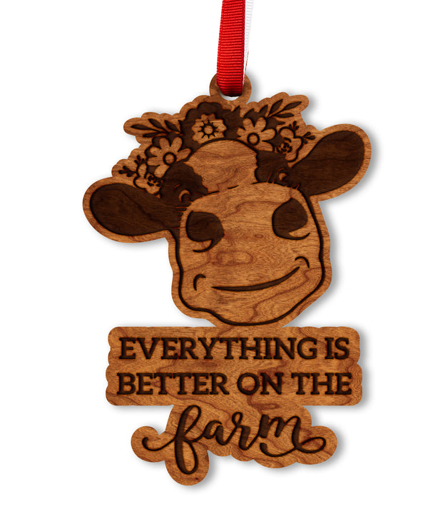 Farm Animals Ornament Cow