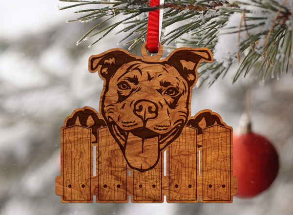 Dog Ornament Pit Bull